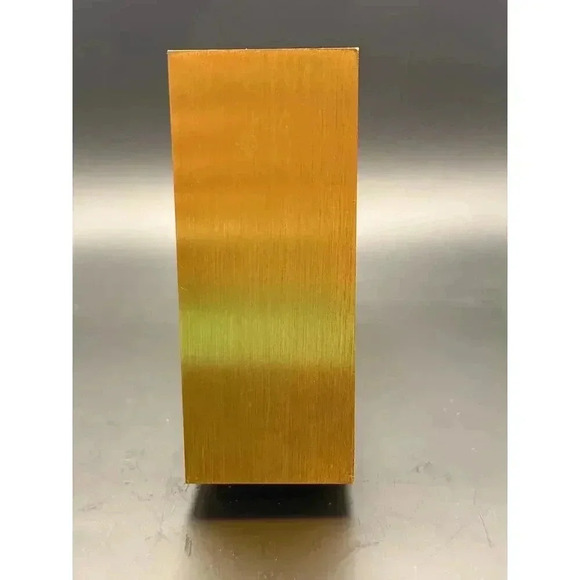 Vintage Swiss Gold Brass Neiman Marcus Mantel Clock - Berometer & Thermometer - Picture 8 of 9